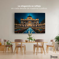 Cuadros Decorativos Canvas Revolution | Palacio Nocturno | Montaje4