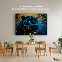 Cuadros Decorativos Canvas Revolution | Pantera Celestial | Montaje4