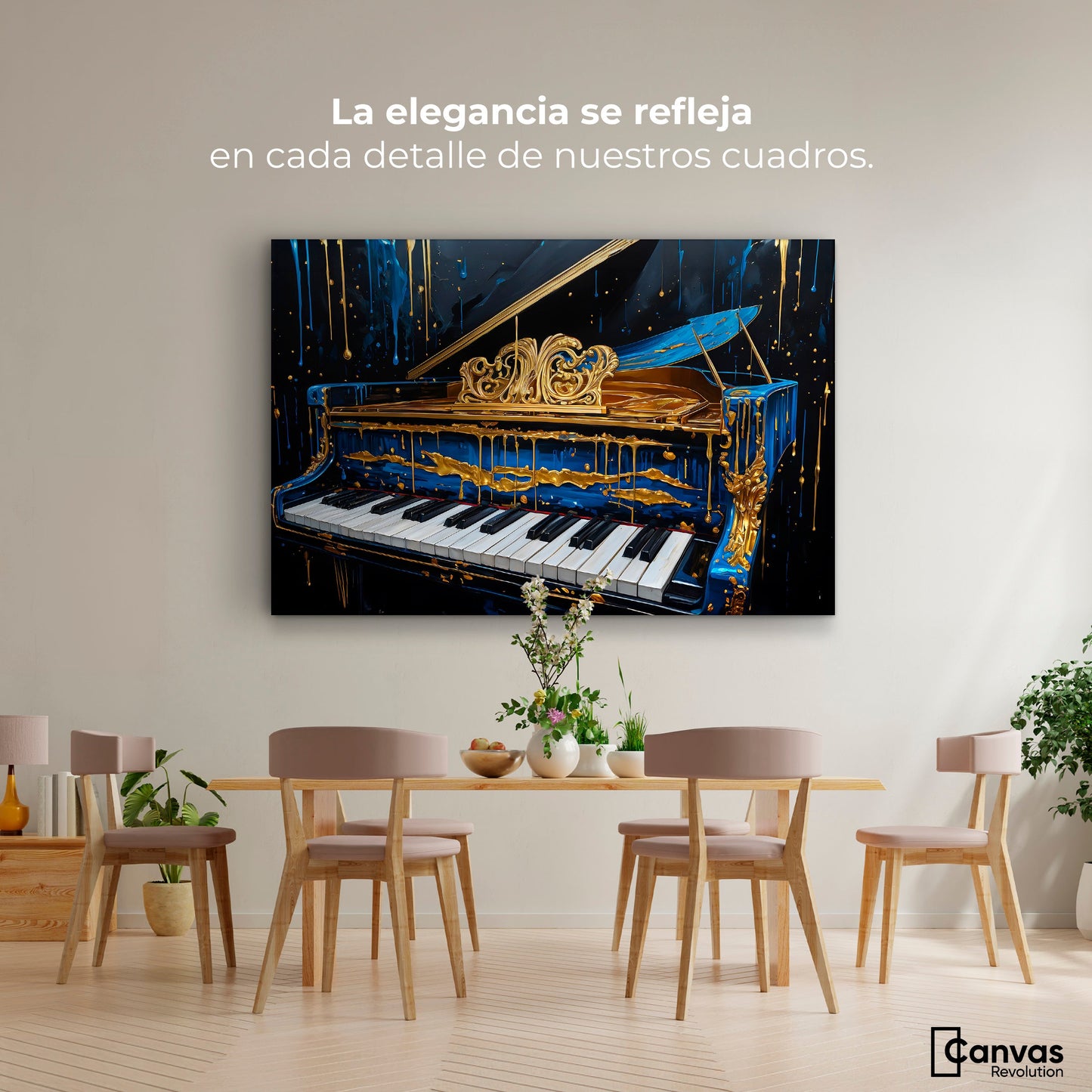 Cuadros Decorativos Canvas Revolution | Piano Cromatico | Montaje4