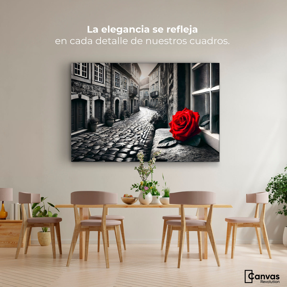 Cuadros Decorativos Canvas Revolution | Piedras Y Petalos | Montaje4
