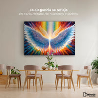 Cuadros Decorativos Canvas Revolution | Plumas De Luz | Montaje4