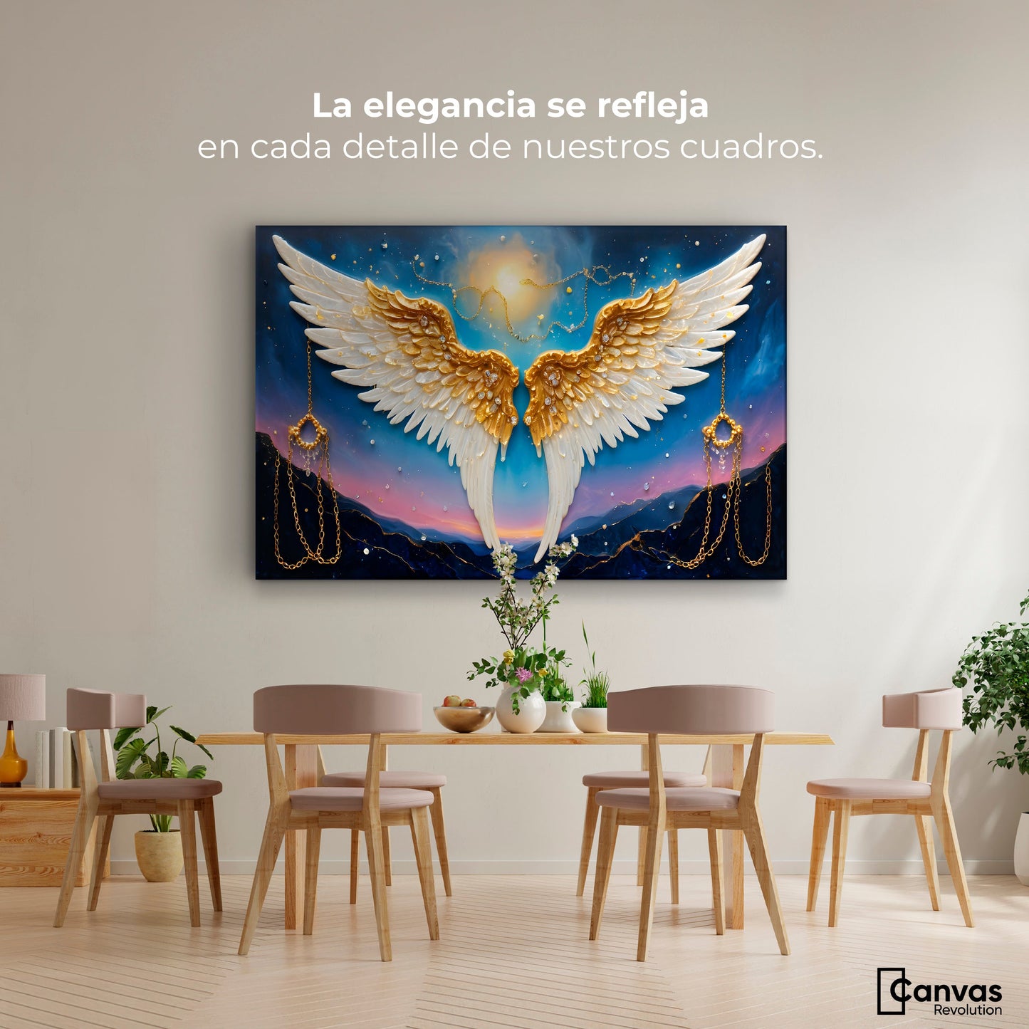 Cuadros Decorativos Canvas Revolution | Plumas Eternas | Montaje4