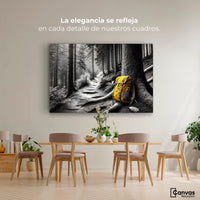 Cuadros Decorativos Canvas Revolution | Rastro Amarillo | Montaje4