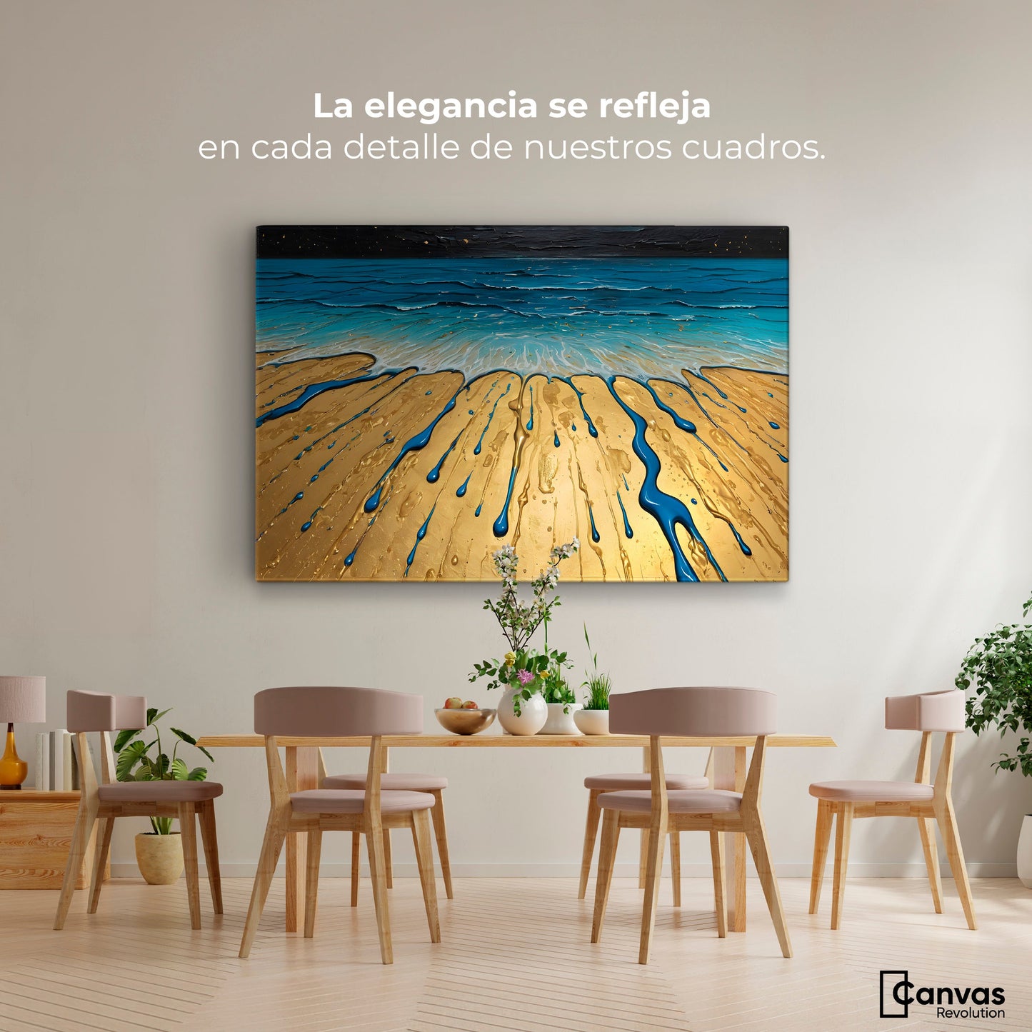 Cuadros Decorativos Canvas Revolution | Reflejos Estelares | Montaje4