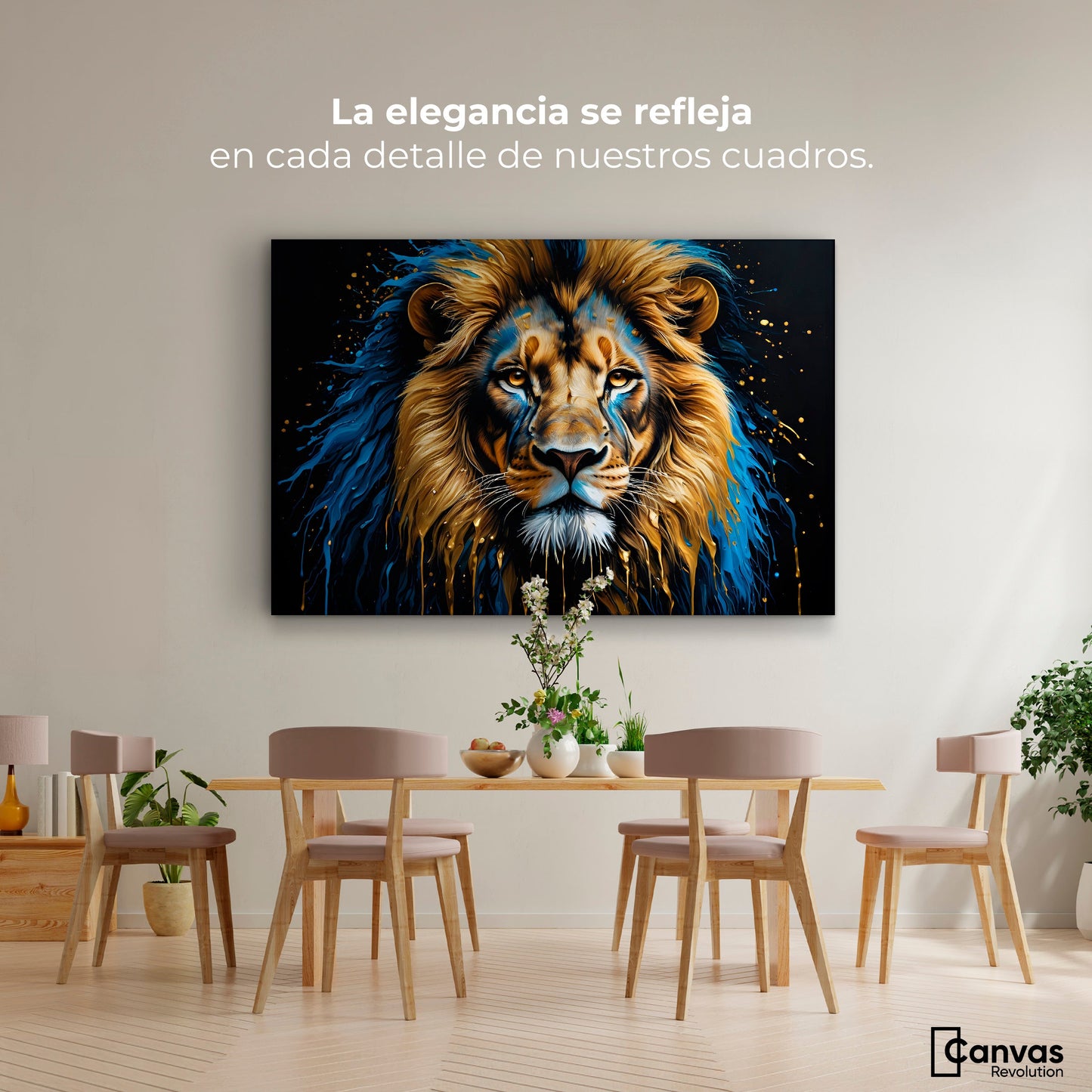 Cuadros Decorativos Canvas Revolution | Rey Majestuosidad | Montaje4