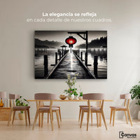 Cuadros Decorativos Canvas Revolution | Rojo En El Muelle | Montaje4