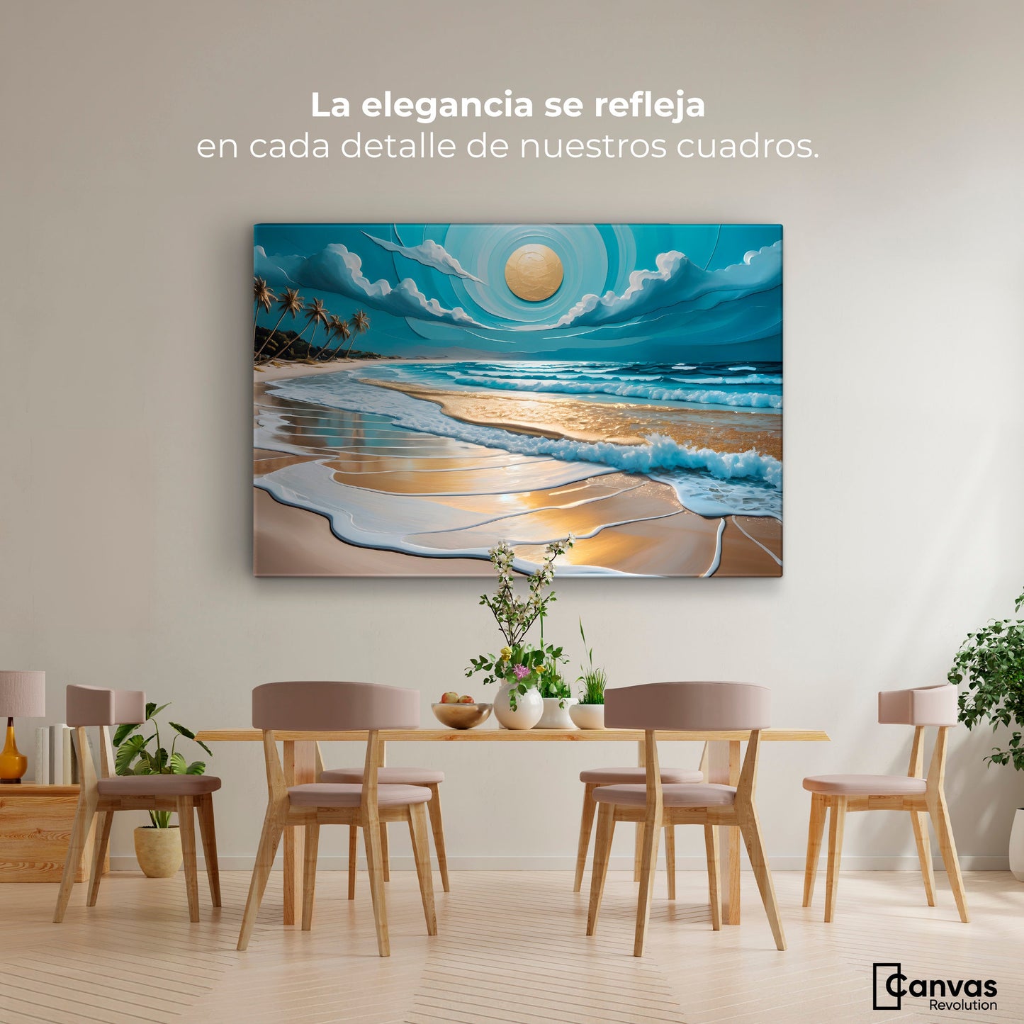 Cuadros Decorativos Canvas Revolution | Silencio En Playa | Montaje4