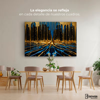 Cuadros Decorativos Canvas Revolution | Simetria Liquida | Montaje4