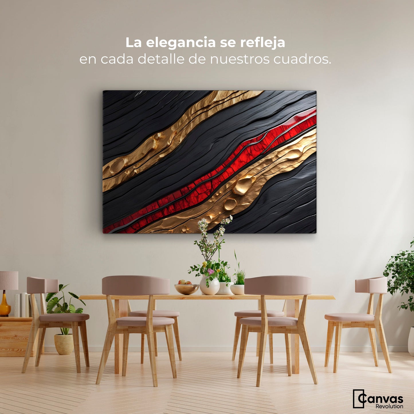 Cuadros Decorativos Canvas Revolution | Sinfonia Abstracta | Montaje4