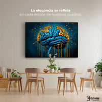 Cuadros Decorativos Canvas Revolution | Sipnasis Dorada | Montaje4
