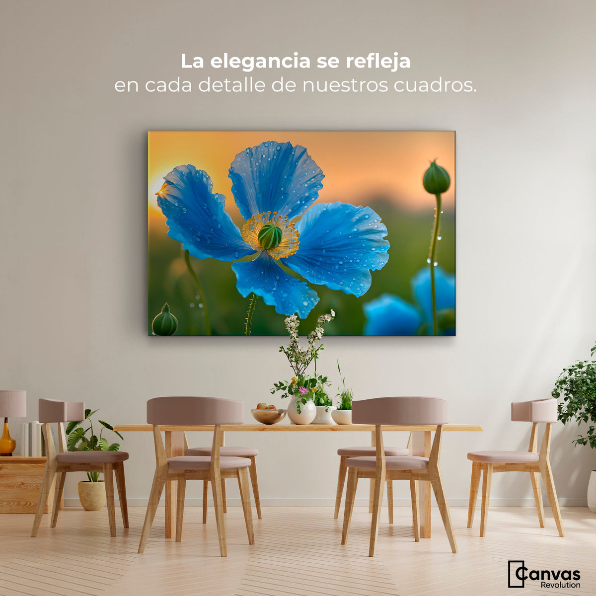 Cuadros Decorativos Canvas Revolution | Sueno De Amapolas | Montaje4