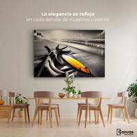 Cuadros Decorativos Canvas Revolution | Surf Al Amanecer | Montaje4