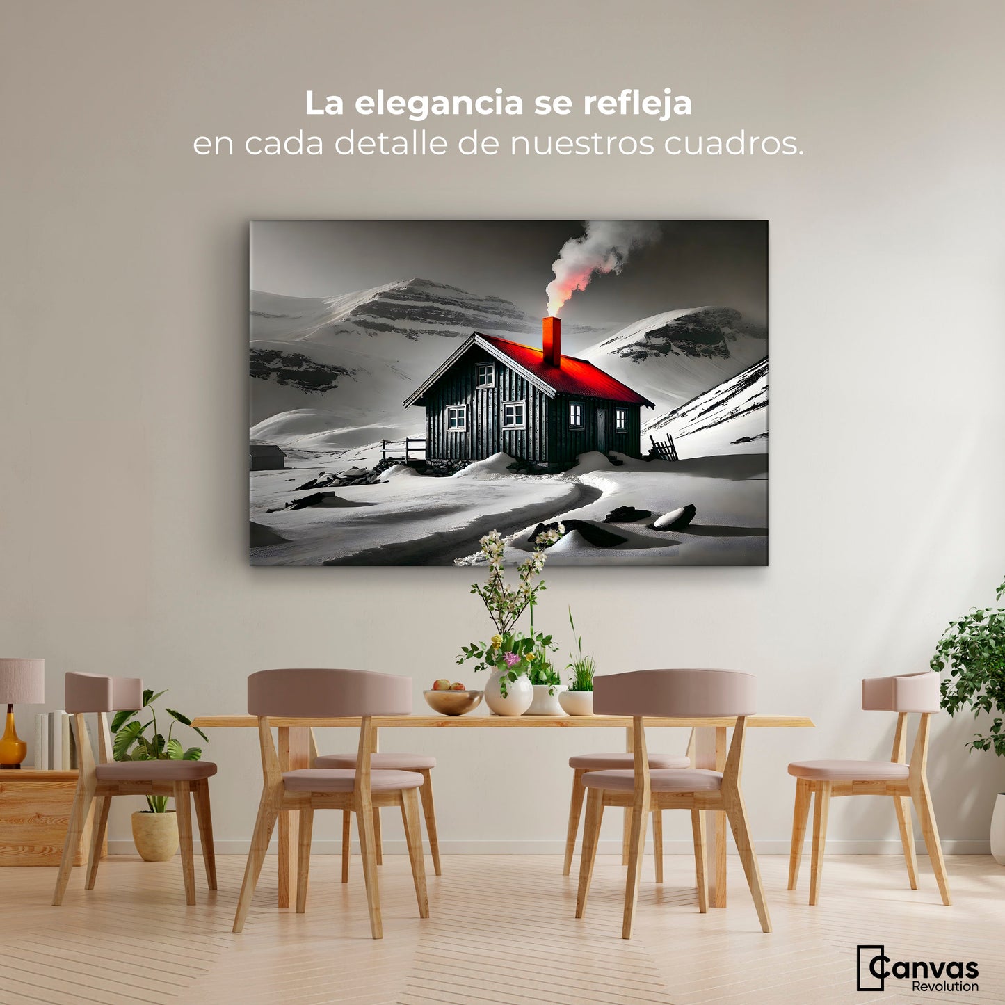 Cuadros Decorativos Canvas Revolution | Techo En Fuego | Montaje4