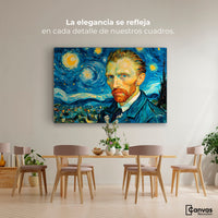 Cuadros Decorativos Canvas Revolution | Van Gogh Estrellado | Montaje4