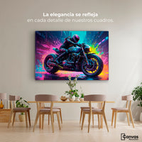 Cuadros Decorativos Canvas Revolution | Velocidad Luminosa | Montaje4