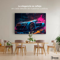 Cuadros Decorativos Canvas Revolution | Velocidad Vibrante | Montaje4