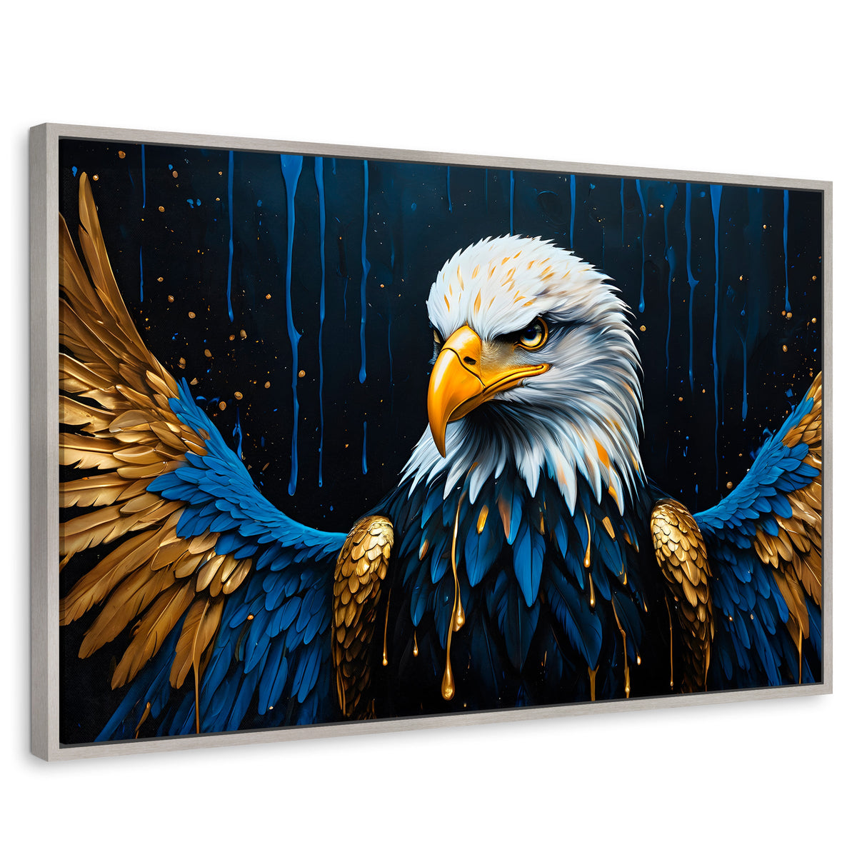 Cuadros Decorativos Canvas Revolution | Abrazo Majestuoso | Rectangular | Portada | Marco Plateado