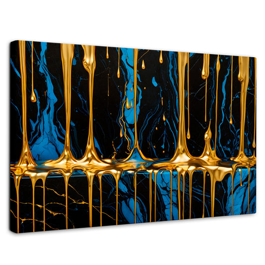 Cuadros Decorativos Canvas Revolution | Abstraccion Azul | Rectangular | Portada | Marco SinMarco