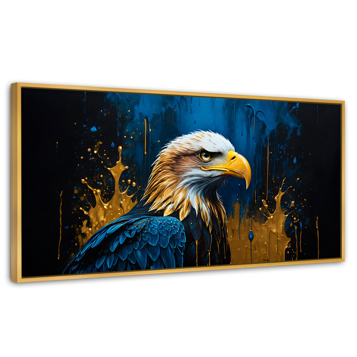 Cuadros Decorativos Canvas Revolution | Aguila Majestuosa | Panoramico | Portada | Marco Madera