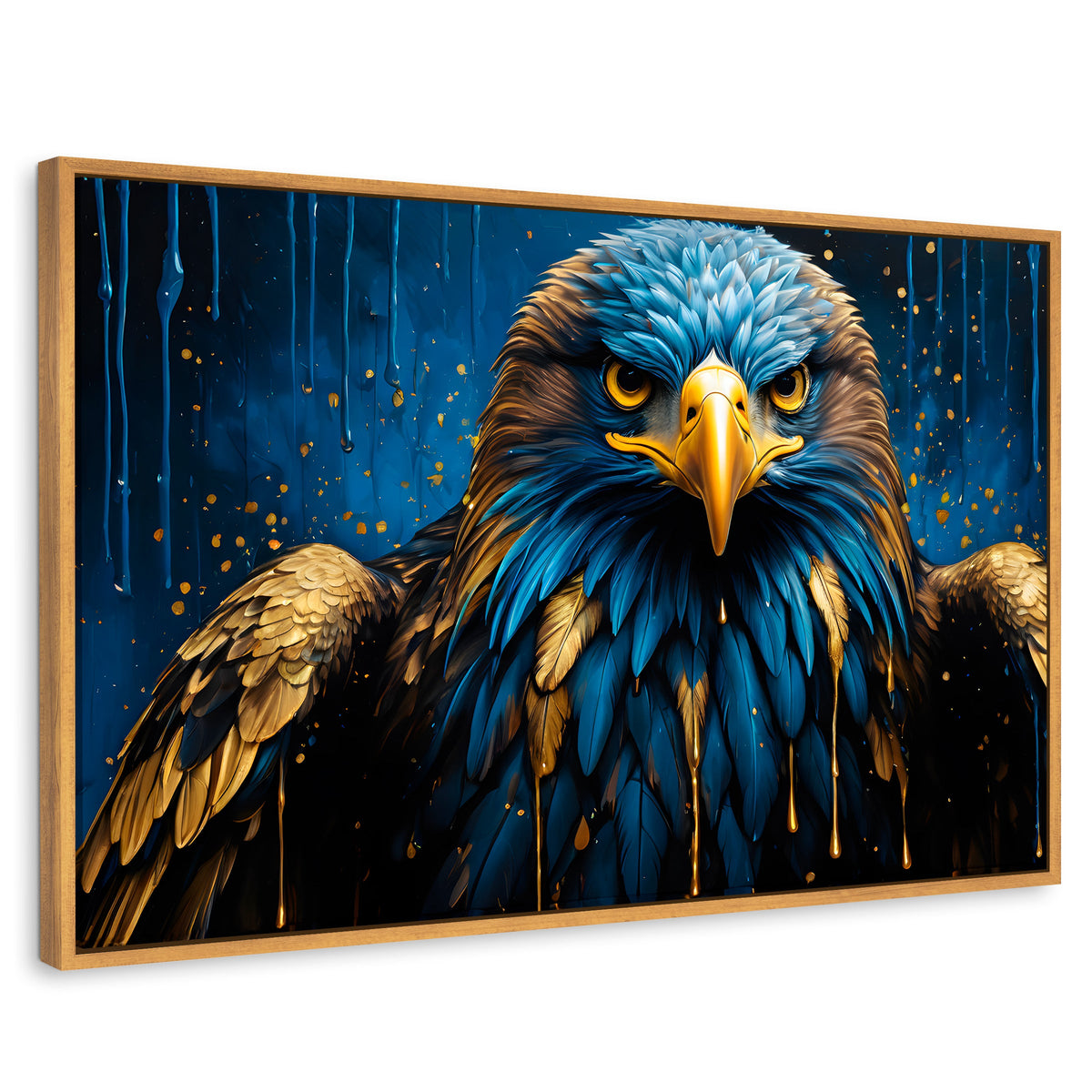 Cuadros Decorativos Canvas Revolution | Aguila Vibrante | Rectangular | Portada | Marco Madera