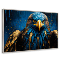 Cuadros Decorativos Canvas Revolution | Aguila Vibrante | Rectangular | Portada | Marco Plateado