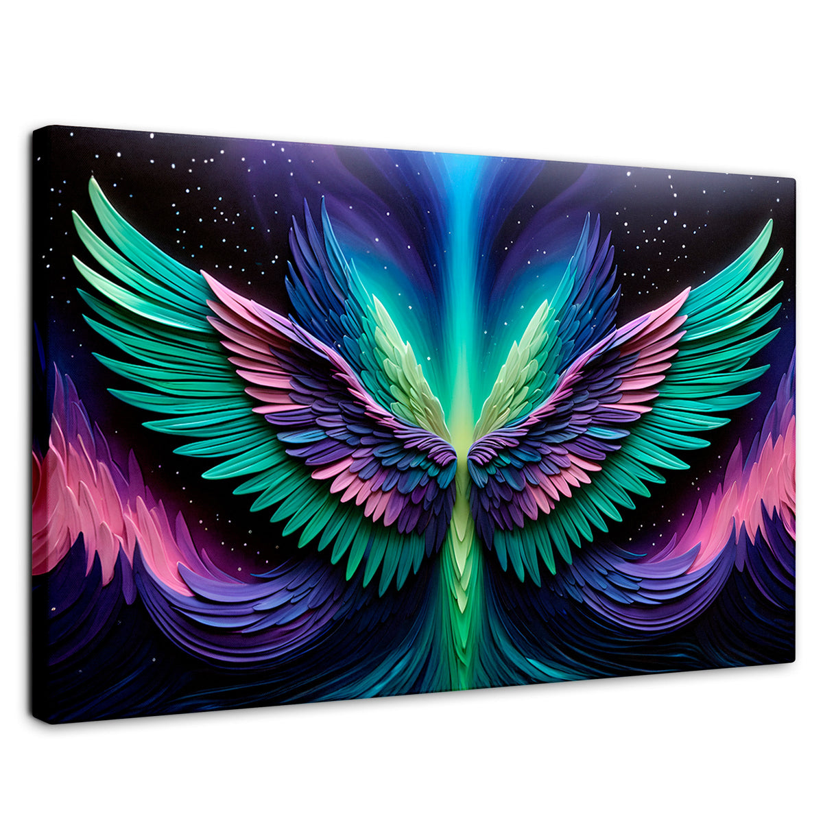 Cuadros Decorativos Canvas Revolution | Alas Angel Cosmic | Rectangular | Portada | Marco SinMarco
