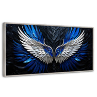 Cuadros Decorativos Canvas Revolution | Alas Angel Cosmico | Panoramico | Portada | Marco Blanco