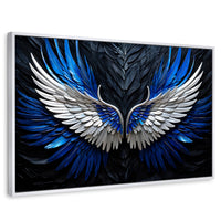 Cuadros Decorativos Canvas Revolution | Alas Angel Cosmico | Rectangular | Portada | Marco Blanco