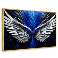 Cuadros Decorativos Canvas Revolution | Alas Angel Energia | Rectangular | Portada | Marco Dorado