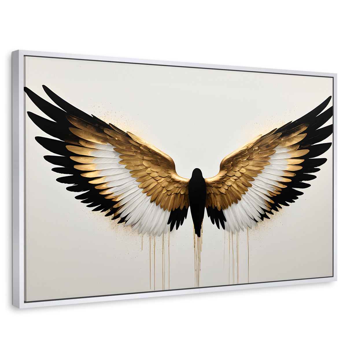 Cuadros Decorativos Canvas Revolution | Alas Angel Fusion | Rectangular | Portada | Marco Blanco