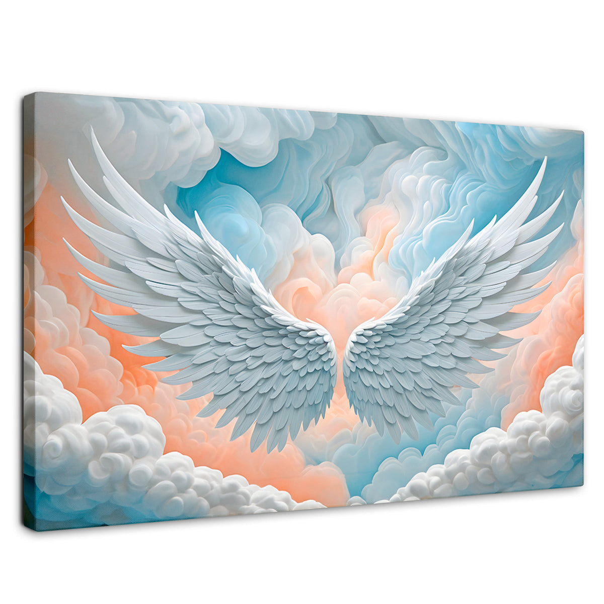 Cuadros Decorativos Canvas Revolution | Alas Angel Nubes | Rectangular | Portada | Marco SinMarco