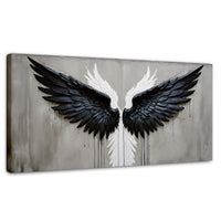 Cuadros Decorativos Canvas Revolution | Alas Angel Oscuro | Panoramico | Portada | Marco SinMarco