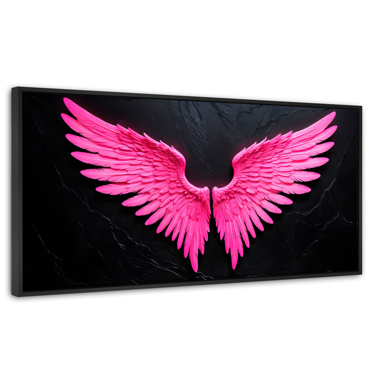 Cuadros Decorativos Canvas Revolution | Alas Angel Solar | Panoramico | Portada | Marco Plateado