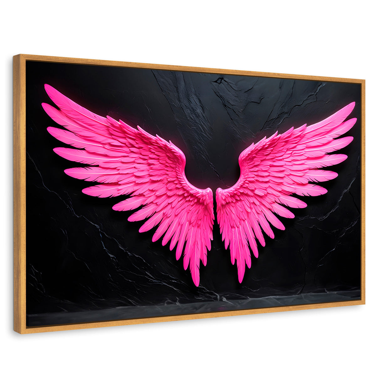 Cuadros Decorativos Canvas Revolution | Alas Angel Solar | Rectangular | Portada | Marco Madera