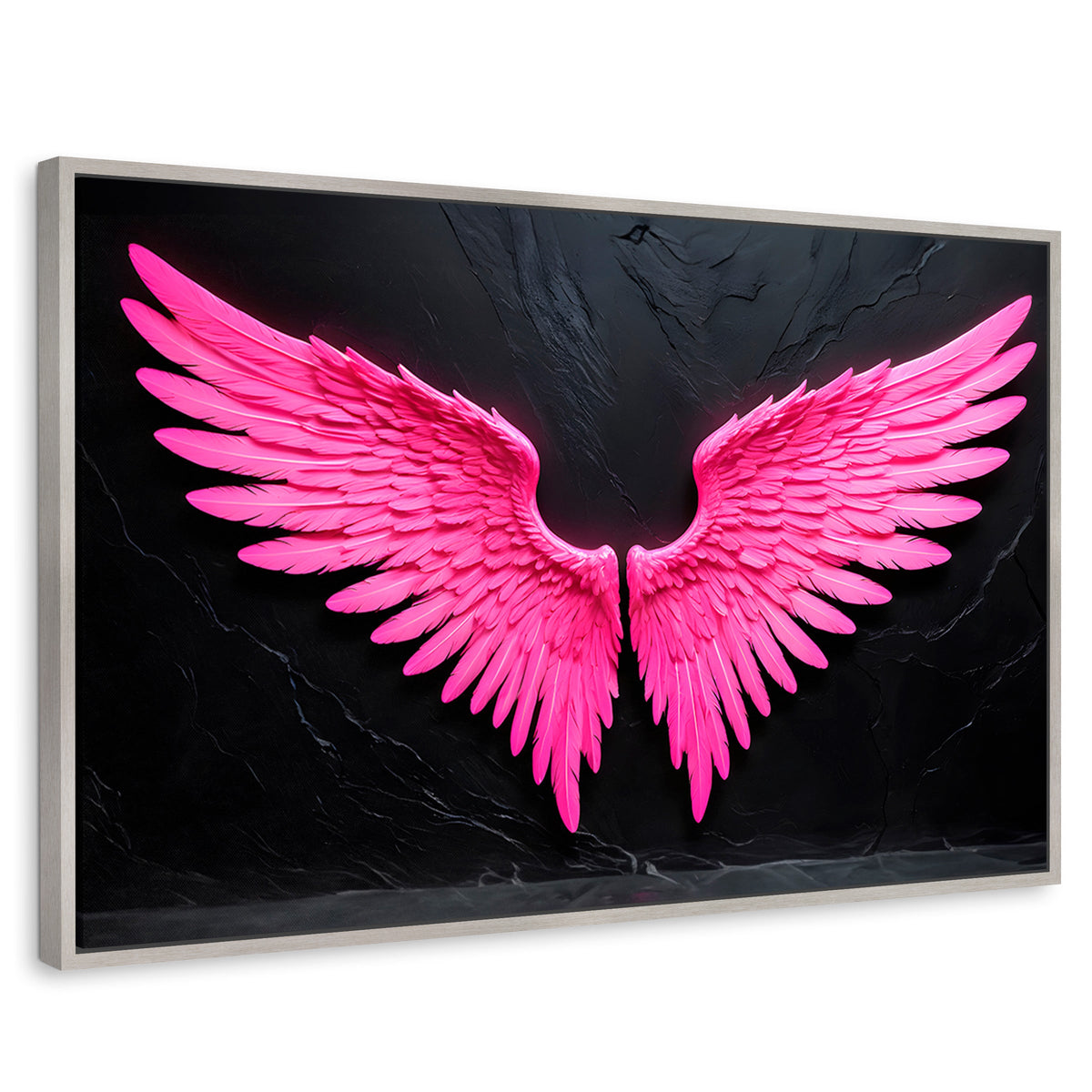 Cuadros Decorativos Canvas Revolution | Alas Angel Solar | Rectangular | Portada | Marco Plateado