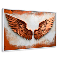 Cuadros Decorativos Canvas Revolution | Alas Angel Sublime | Rectangular | Portada | Marco Blanco
