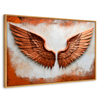 Cuadros Decorativos Canvas Revolution | Alas Angel Sublime | Rectangular | Portada | Marco Madera