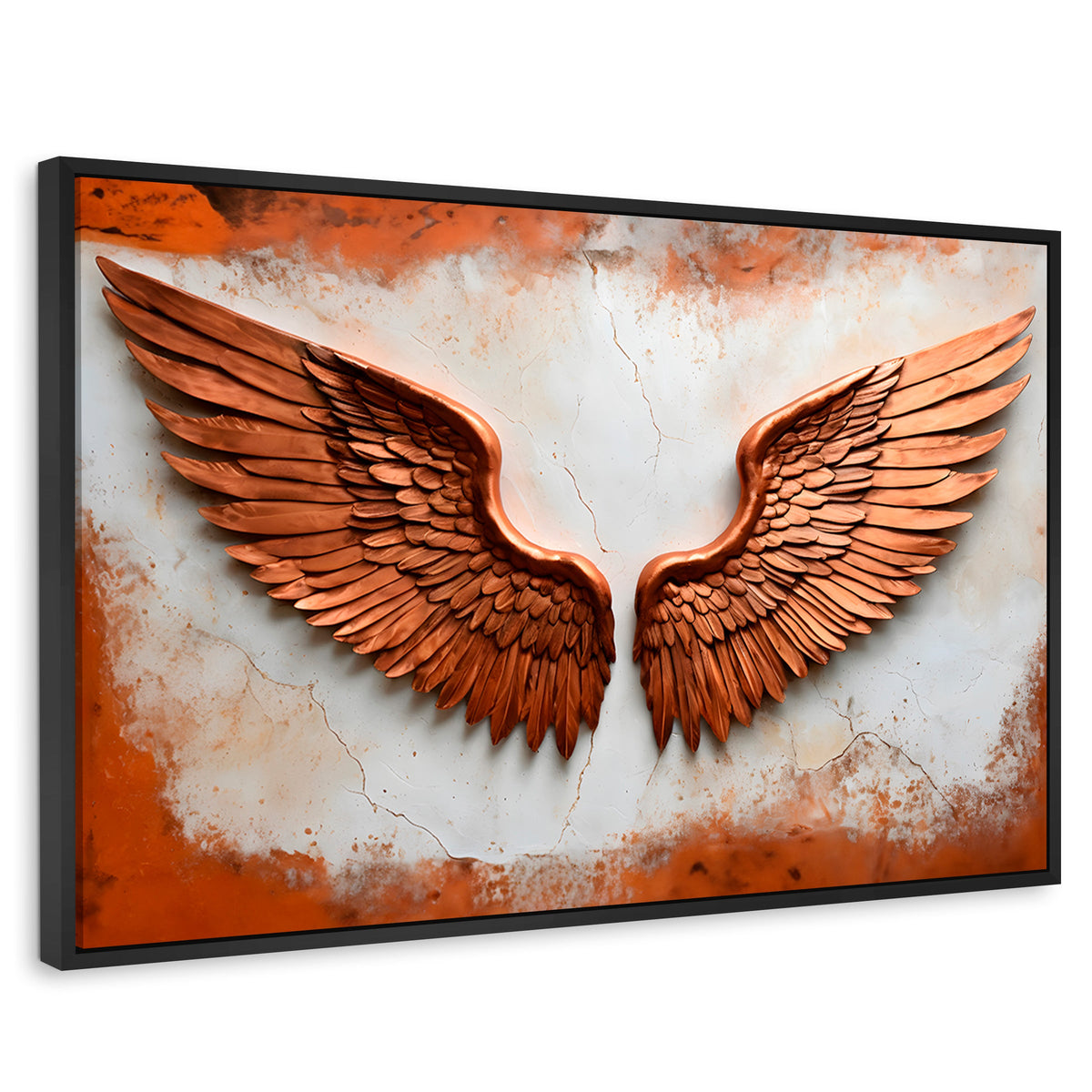 Cuadros Decorativos Canvas Revolution | Alas Angel Sublime | Rectangular | Portada | Marco Negro