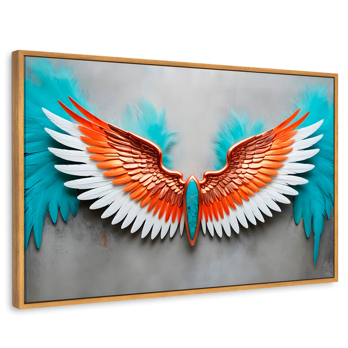 Cuadros Decorativos Canvas Revolution | Alas Angel Suenos | Rectangular | Portada | Marco Madera