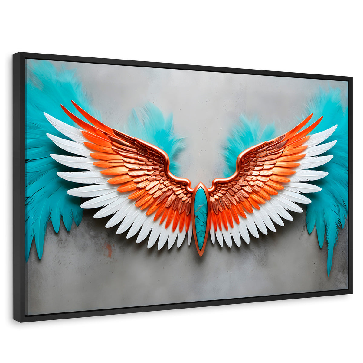 Cuadros Decorativos Canvas Revolution | Alas Angel Suenos | Rectangular | Portada | Marco Negro