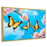 Cuadros Decorativos Canvas Revolution | Alas De Cerezo | Rectangular | Portada | Marco Dorado