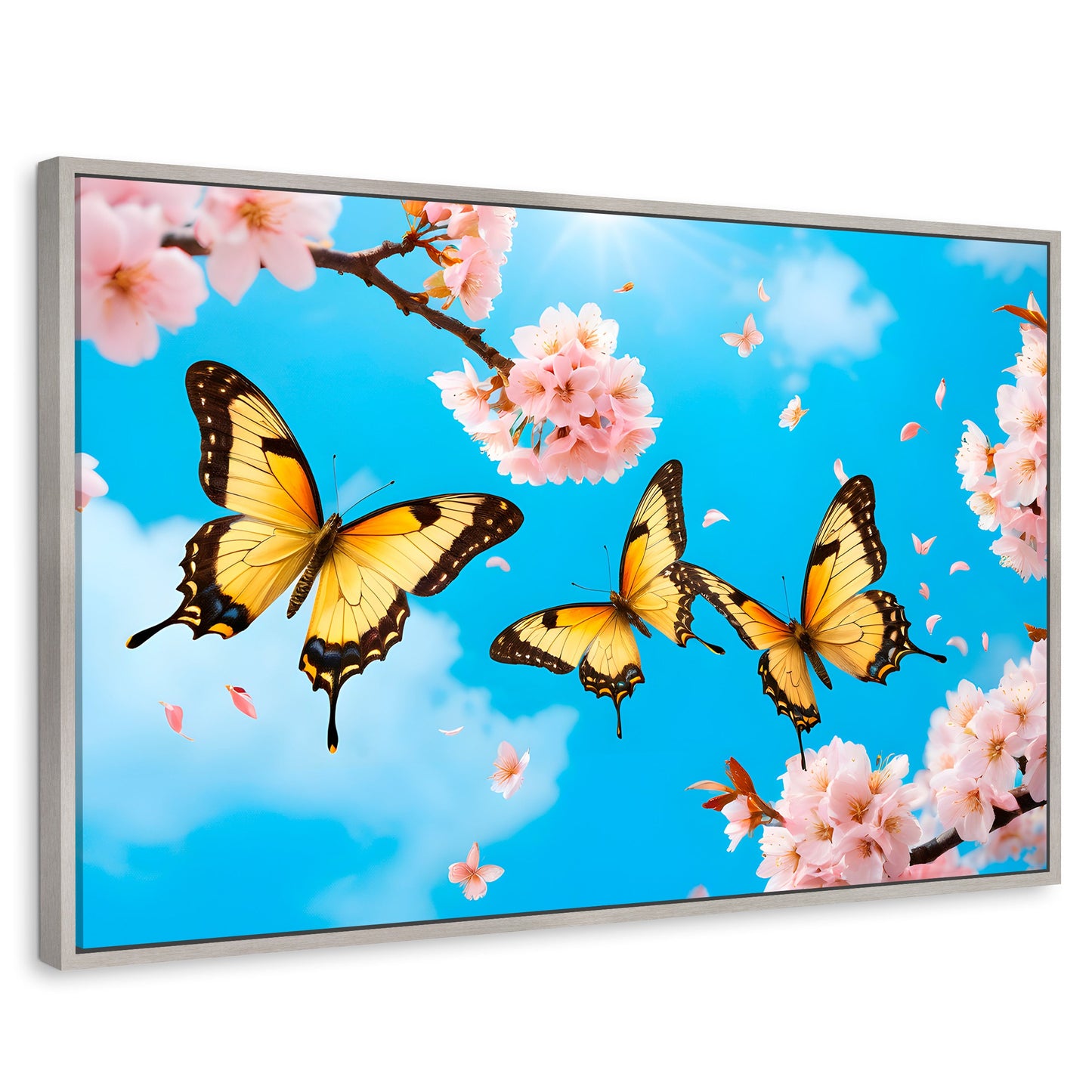 Cuadros Decorativos Canvas Revolution | Alas De Cerezo | Rectangular | Portada | Marco Plateado