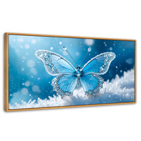 Cuadros Decorativos Canvas Revolution | Alas De Diamante | Panoramico | Portada | Marco Negro
