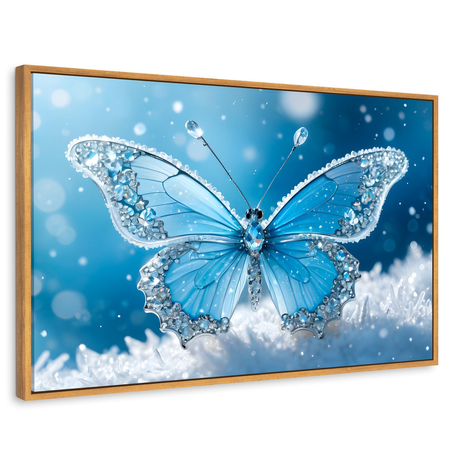 Cuadros Decorativos Canvas Revolution | Alas De Diamante | Rectangular | Portada | Marco Madera