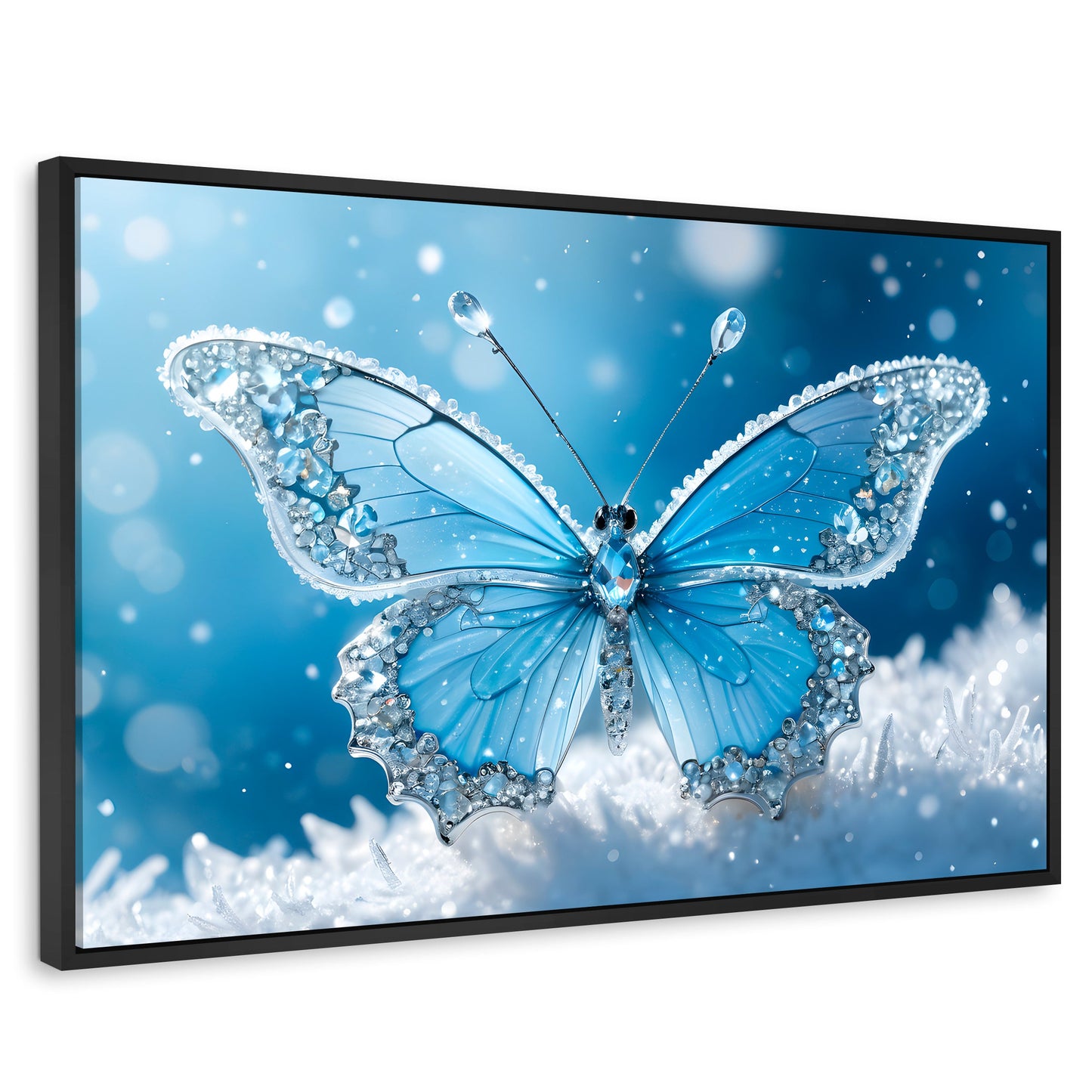 Cuadros Decorativos Canvas Revolution | Alas De Diamante | Rectangular | Portada | Marco Negro
