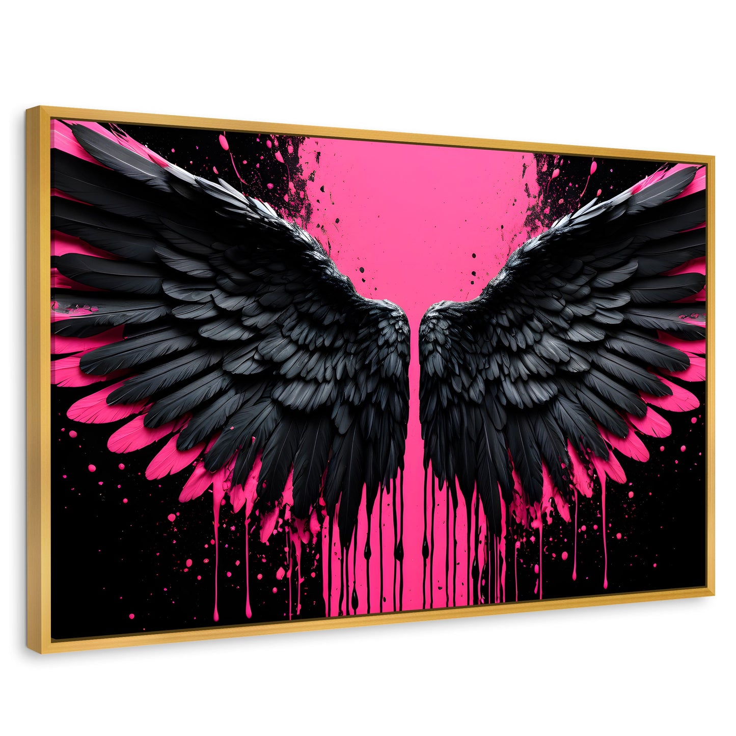Cuadros Decorativos Canvas Revolution | Alas De Esperanza | Rectangular | Portada | Marco Dorado