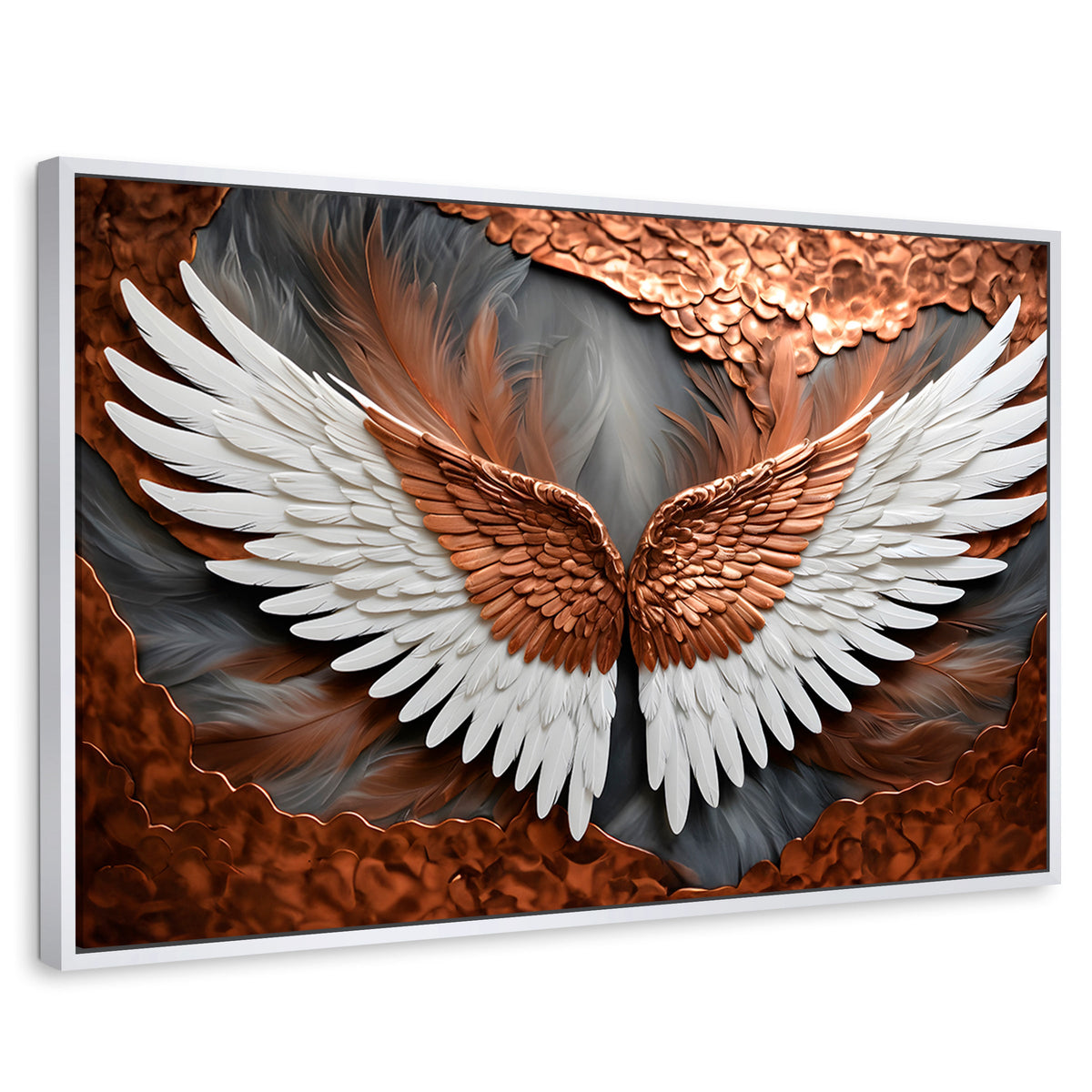 Cuadros Decorativos Canvas Revolution | Alas De Eternidad | Rectangular | Portada | Marco Blanco