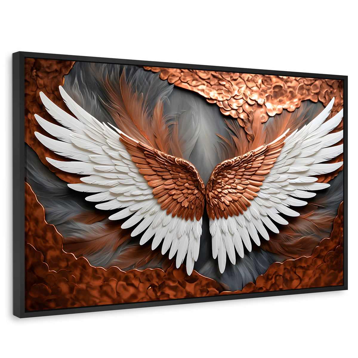 Cuadros Decorativos Canvas Revolution | Alas De Eternidad | Rectangular | Portada | Marco Negro