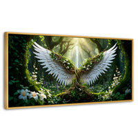 Cuadros Decorativos Canvas Revolution | Alas De La Jungla | Panoramico | Portada | Marco Madera