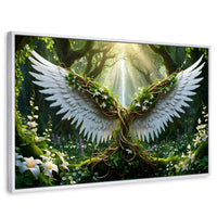 Cuadros Decorativos Canvas Revolution | Alas De La Jungla | Rectangular | Portada | Marco Blanco